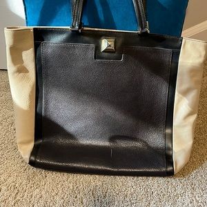 FURLA leather tote made in Italy.